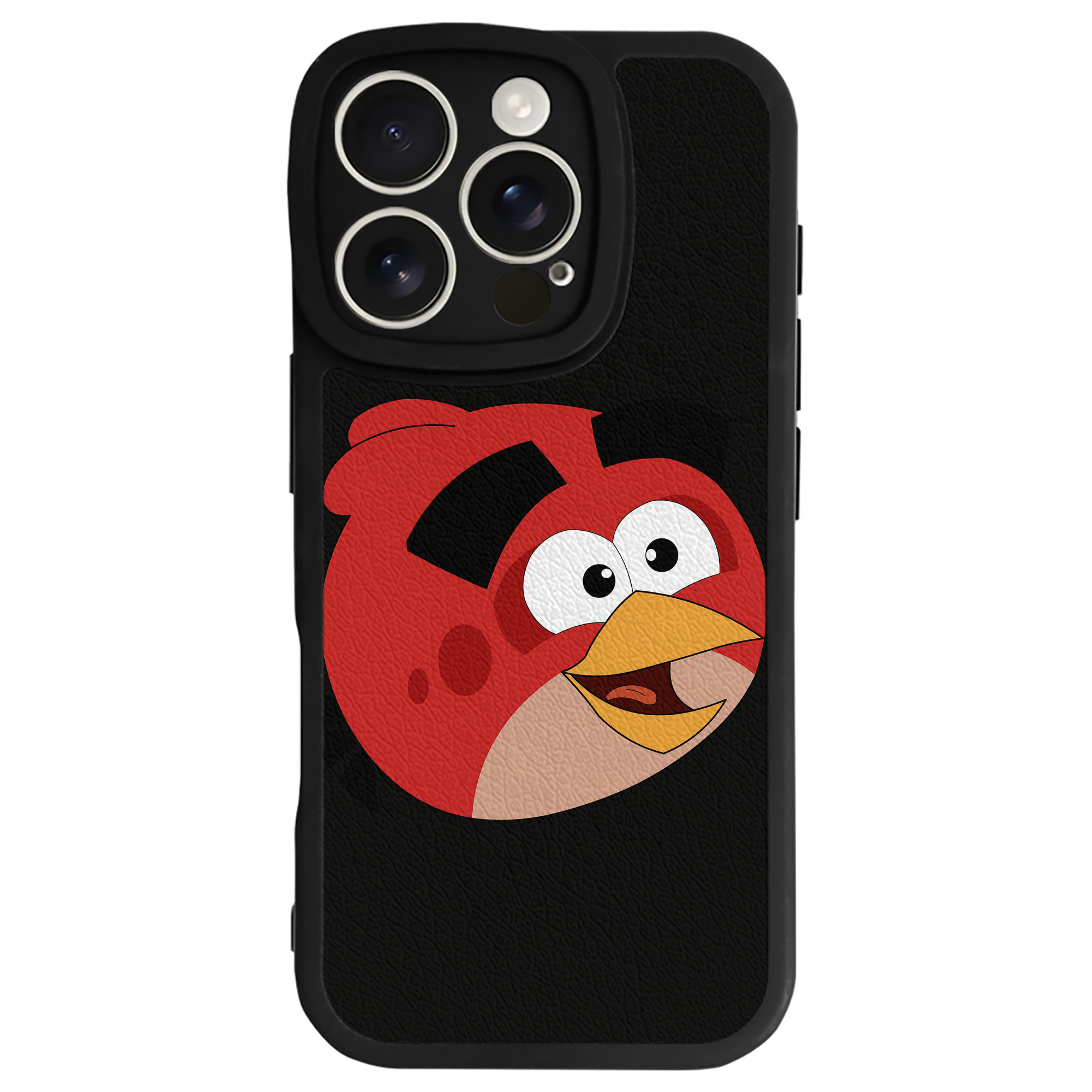 （画像用） Angry Birds アングリーバード 【iPhone 16シリーズ対応】シリコンスマホケース（レザー調） 材質：シリコン